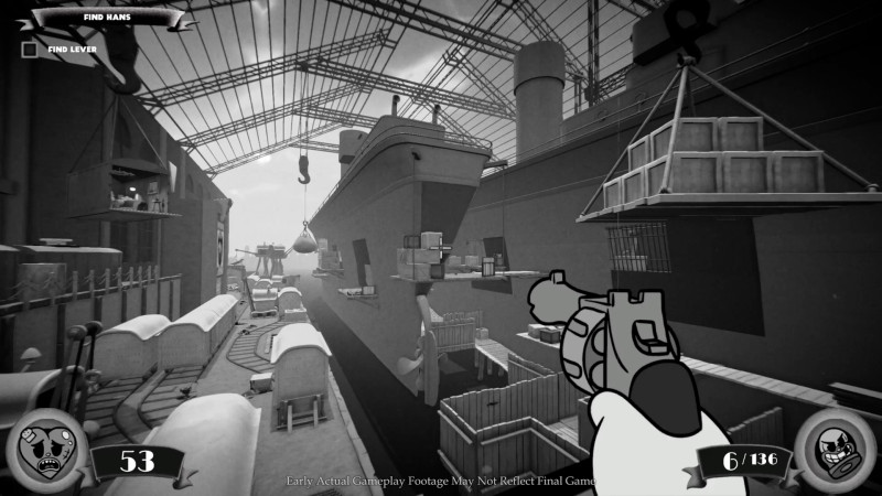 mouse fumi games 1930s vintage cartoon noir first person shooter FPS gameplay trailer