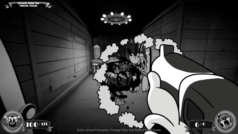 mouse fumi games 1930s vintage cartoon noir first person shooter FPS gameplay trailer