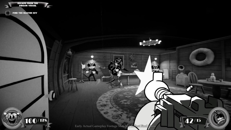 mouse fumi games 1930s vintage cartoon noir first person shooter FPS gameplay trailer