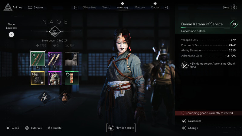 Assassin's Creed Shadows Yasuke Naoe Game Informer Review